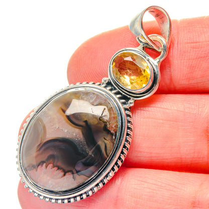 Montana Agate Pendants handcrafted by Ana Silver Co - PD19274
