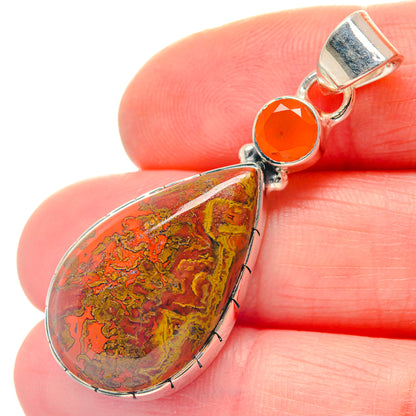Moroccan Agate Pendants handcrafted by Ana Silver Co - PD19276