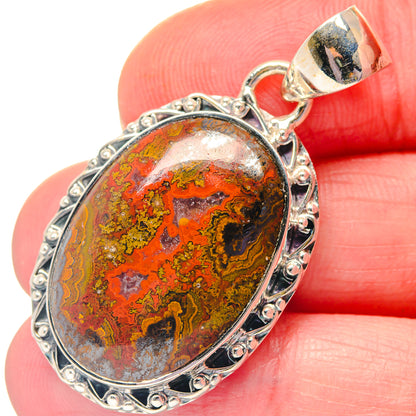 Moroccan Agate Pendants handcrafted by Ana Silver Co - PD19280