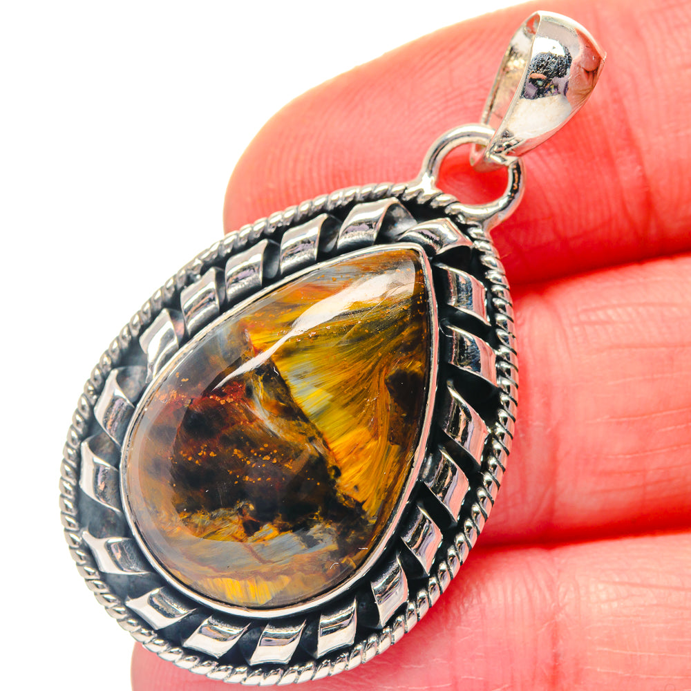 Pietersite Pendants handcrafted by Ana Silver Co - PD19282
