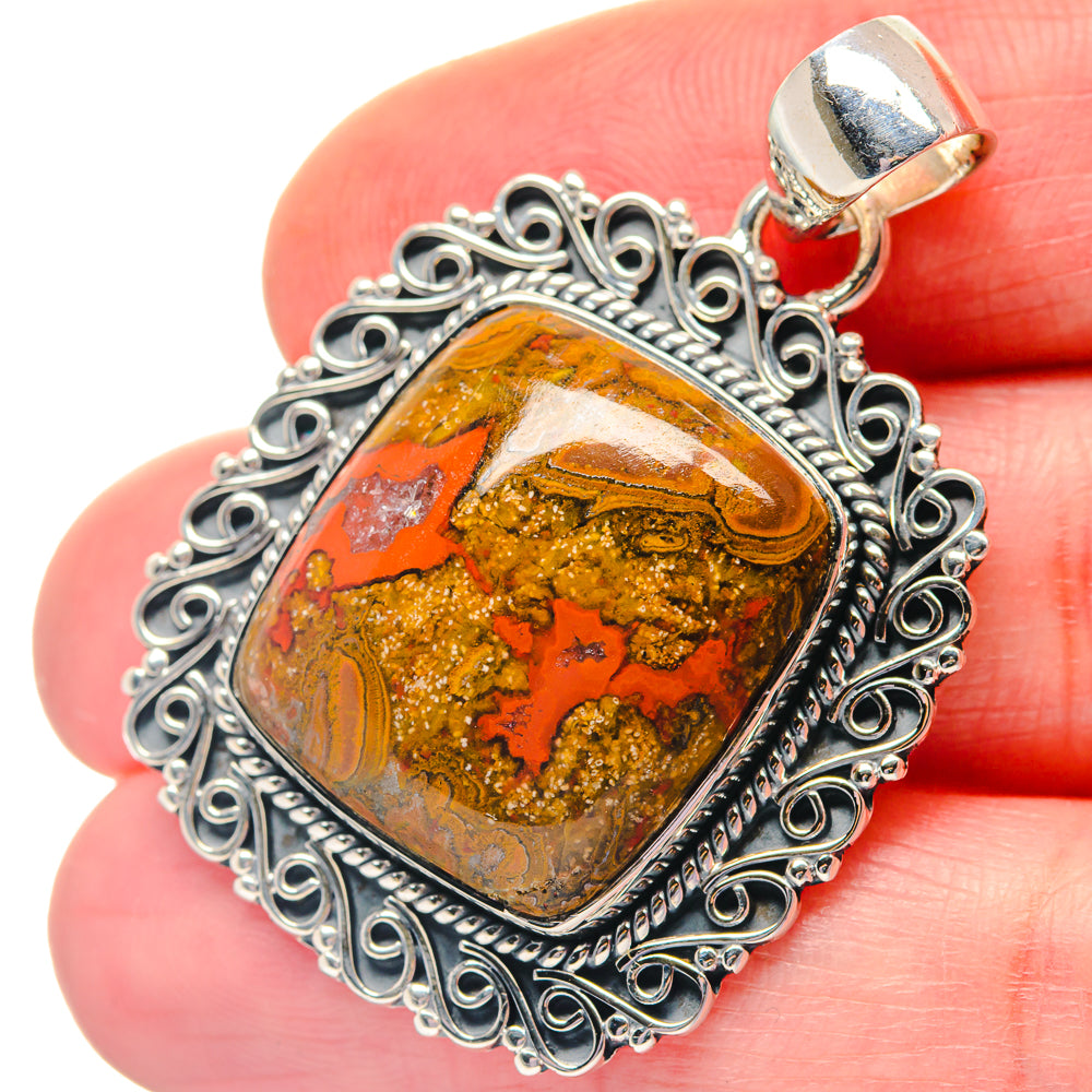 Moroccan Agate Pendants handcrafted by Ana Silver Co - PD19283