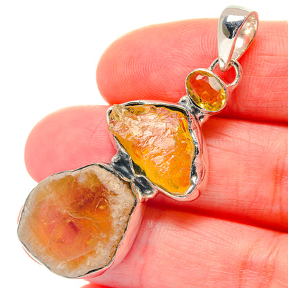 Citrine Pendants handcrafted by Ana Silver Co - PD19287