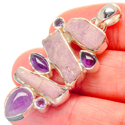 Rose Quartz Pendants handcrafted by Ana Silver Co - PD19290