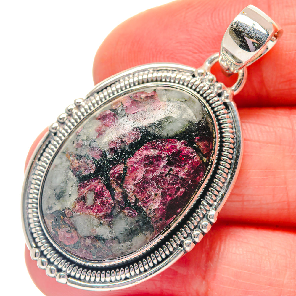 Russian Eudialyte Pendants handcrafted by Ana Silver Co - PD19303