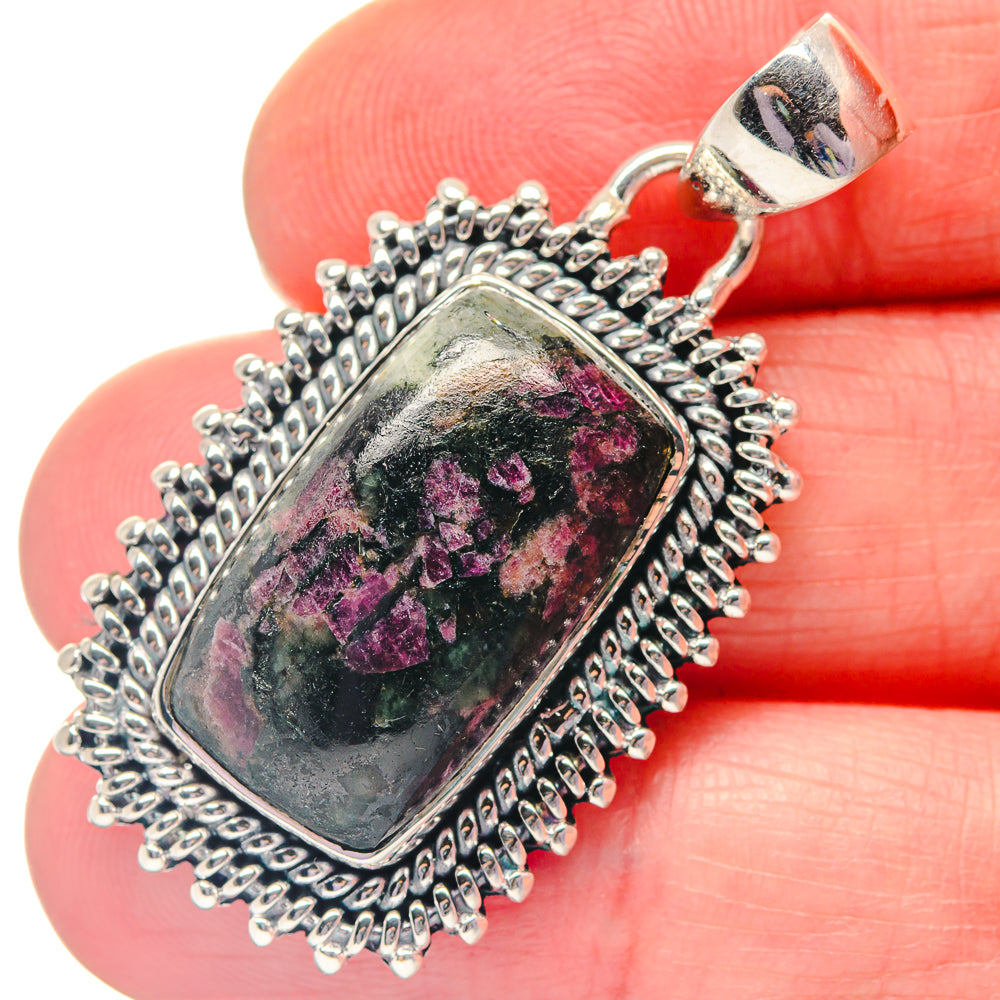 Russian Eudialyte Pendants handcrafted by Ana Silver Co - PD19304