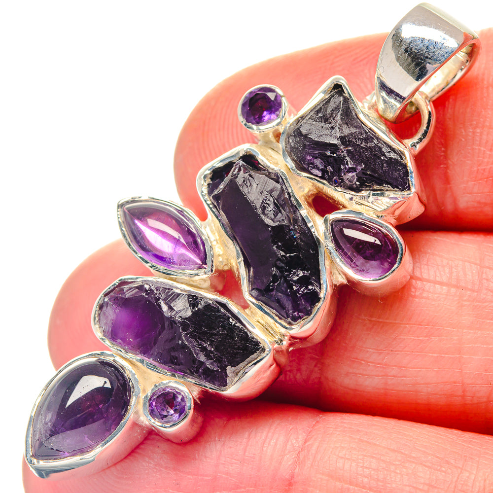 Amethyst Pendants handcrafted by Ana Silver Co - PD19305