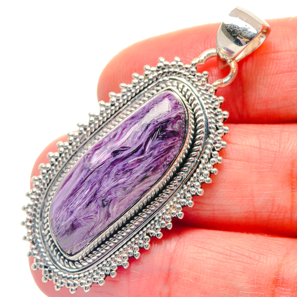 Charoite Pendants handcrafted by Ana Silver Co - PD19309