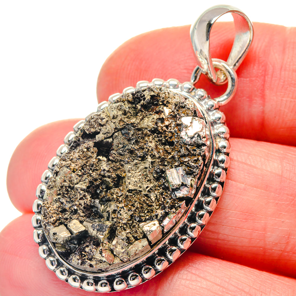 Pyrite Pendants handcrafted by Ana Silver Co - PD19310