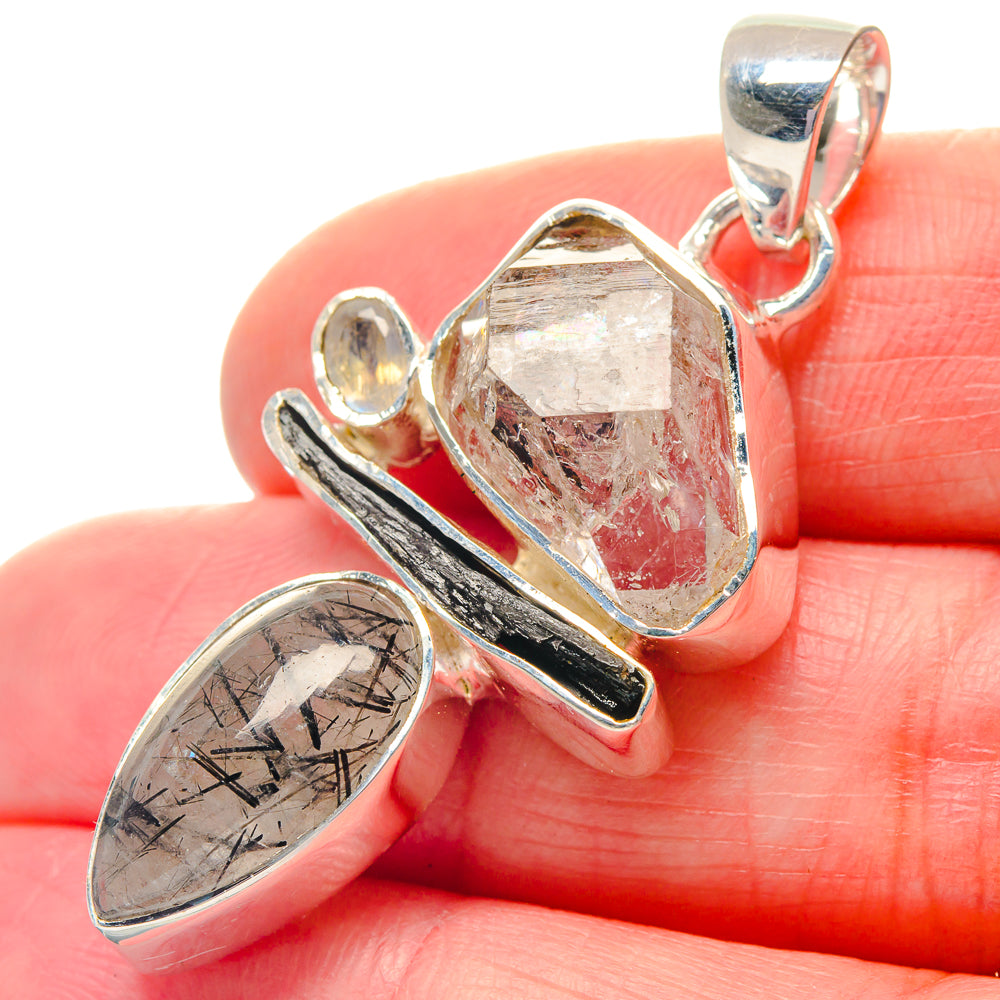 Herkimer Diamond Pendants handcrafted by Ana Silver Co - PD19312