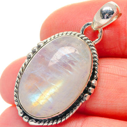 Rainbow Moonstone Pendants handcrafted by Ana Silver Co - PD19320