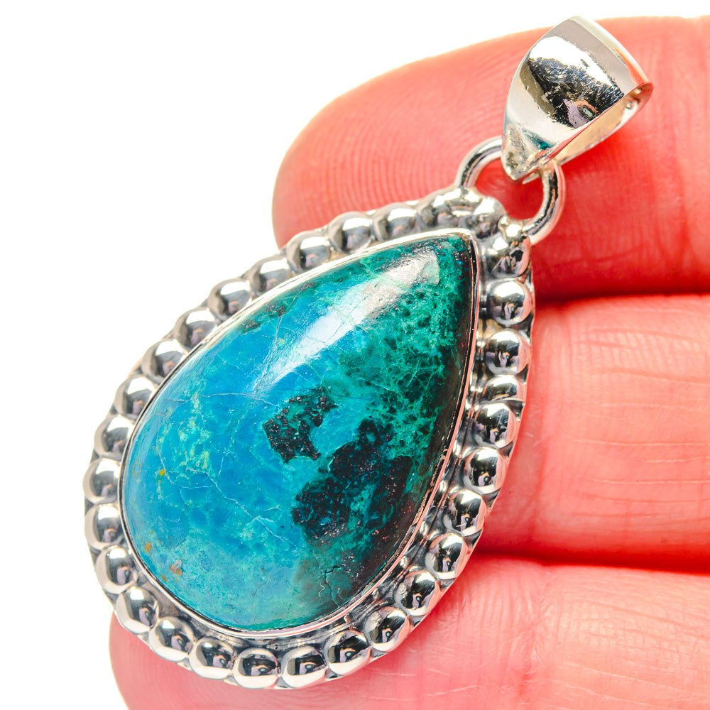 Chrysocolla Pendants handcrafted by Ana Silver Co - PD19335