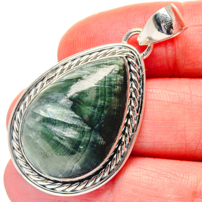 Seraphinite Pendants handcrafted by Ana Silver Co - PD19346