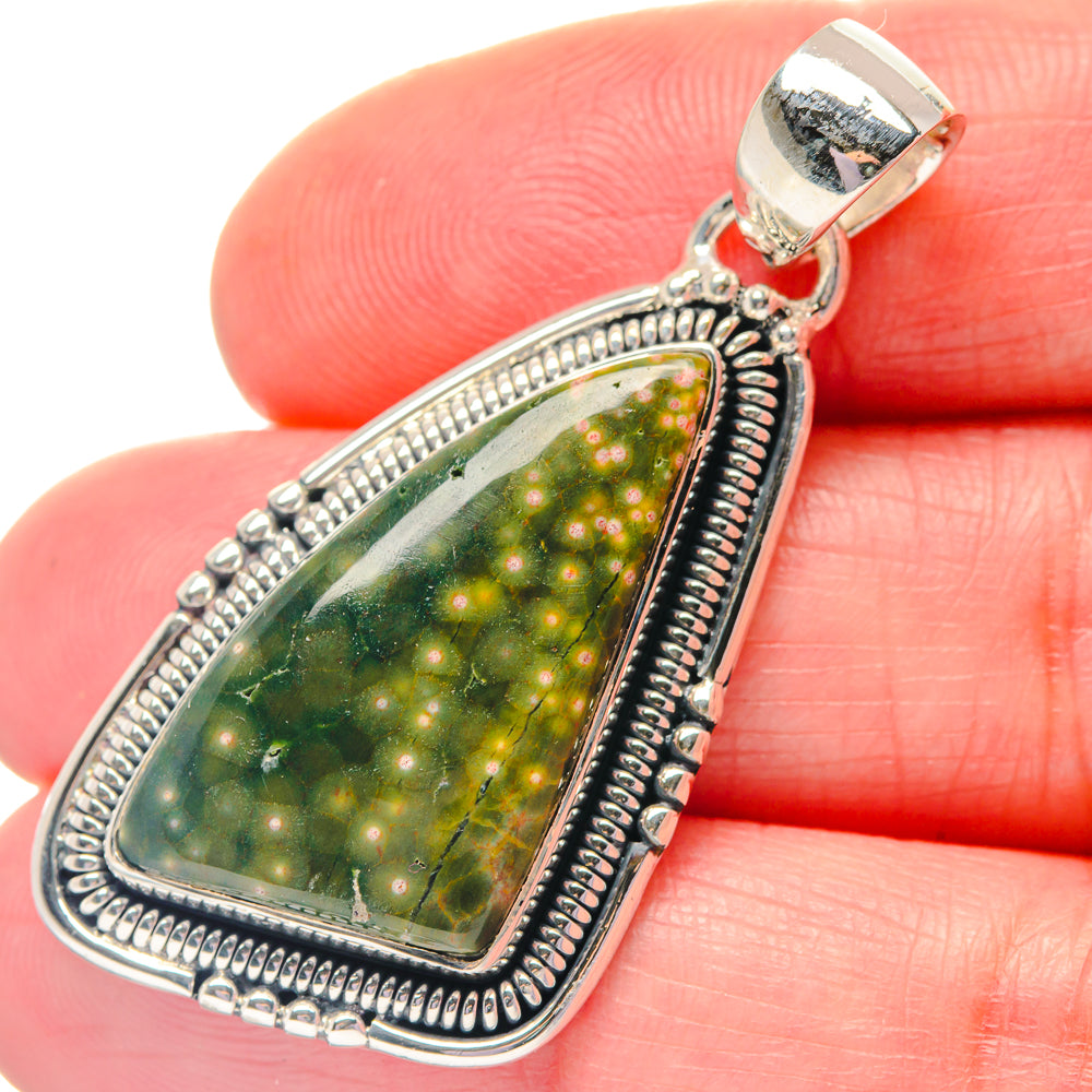 Ocean Jasper Pendants handcrafted by Ana Silver Co - PD19348