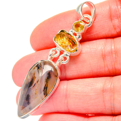 Montana Agate Pendants handcrafted by Ana Silver Co - PD19354