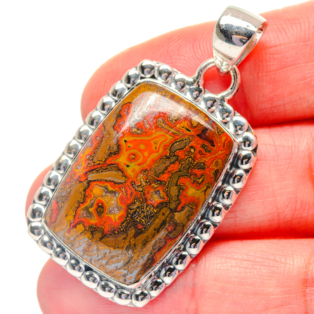 Moroccan Agate Pendants handcrafted by Ana Silver Co - PD19357