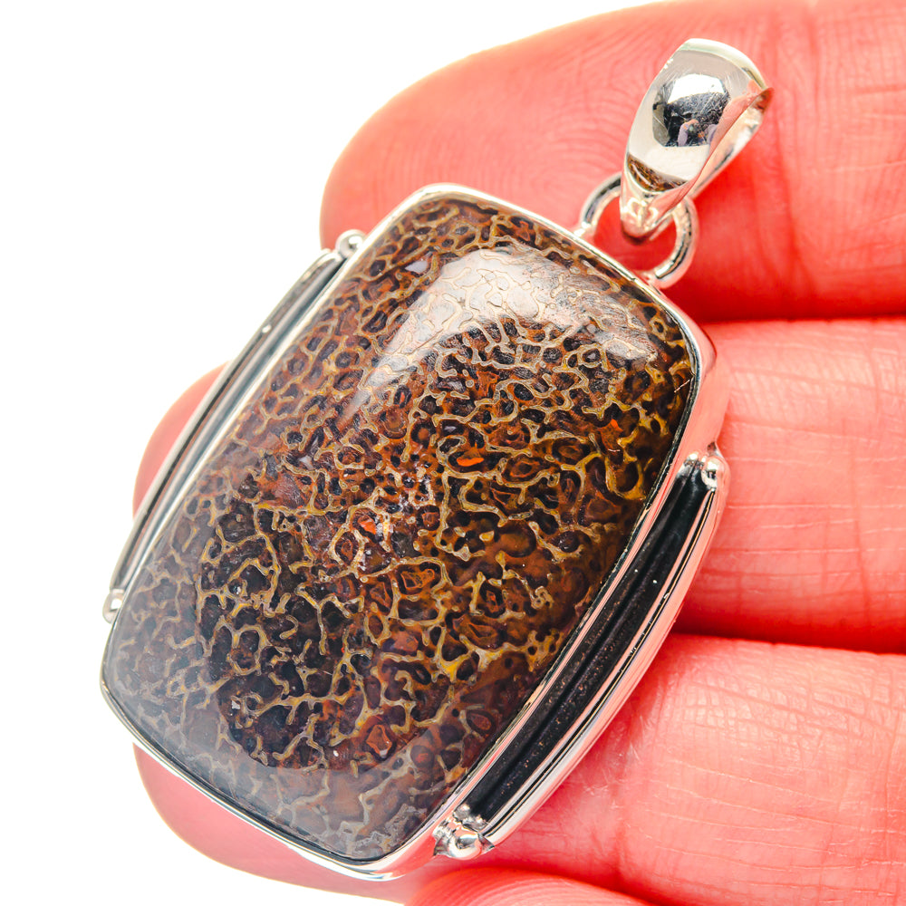 Dinosaur Bone Pendants handcrafted by Ana Silver Co - PD19362