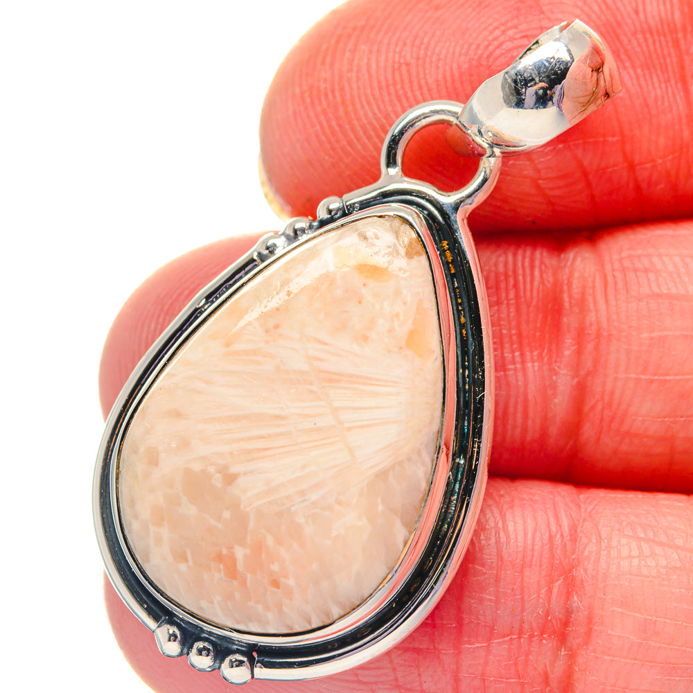 Scolecite Pendants handcrafted by Ana Silver Co - PD19368