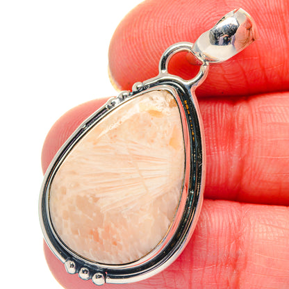 Scolecite Pendants handcrafted by Ana Silver Co - PD19368