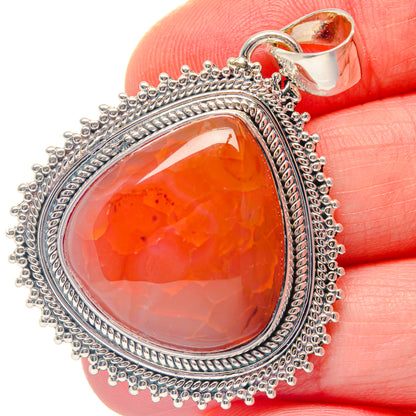 Carnelian Pendants handcrafted by Ana Silver Co - PD19369