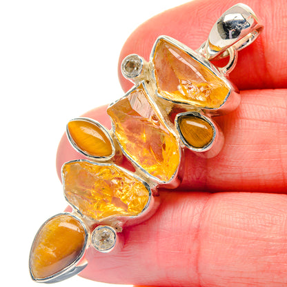 Citrine Pendants handcrafted by Ana Silver Co - PD19370