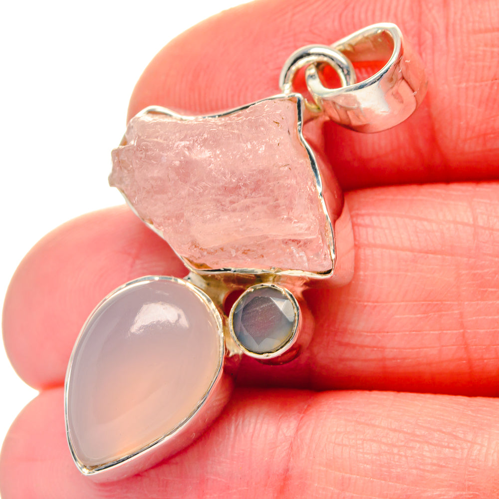 Montana Agate, Citrine Pendants handcrafted by Ana Silver Co - PD19374