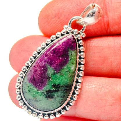 Apatite, Rainbow Moonstone, Blue Topaz Pendants handcrafted by Ana Silver Co - PD19411