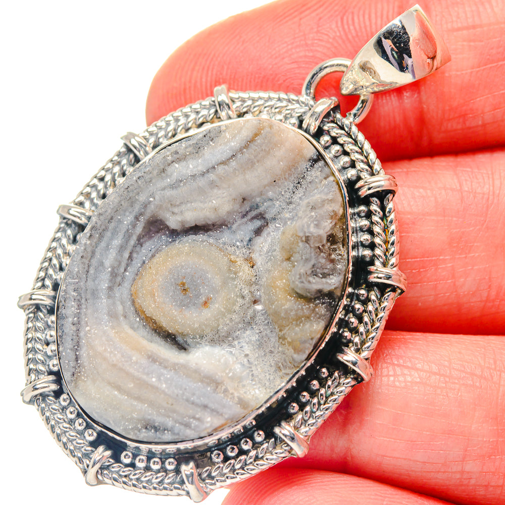 Scolecite Pendants handcrafted by Ana Silver Co - PD19414
