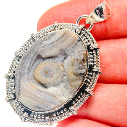 Scolecite Pendants handcrafted by Ana Silver Co - PD19414
