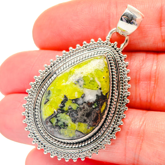 Ruby Zoisite, Pink Tourmaline, Black Onyx Pendants handcrafted by Ana Silver Co - PD19417