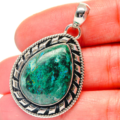 African Green Opal Pendants handcrafted by Ana Silver Co - PD19434