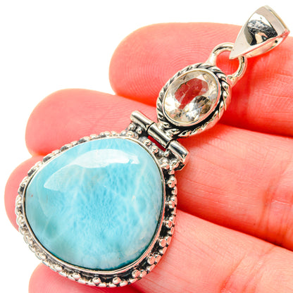 Blue Copper Composite Turquoise Earrings handcrafted by Ana Silver Co - PD19447