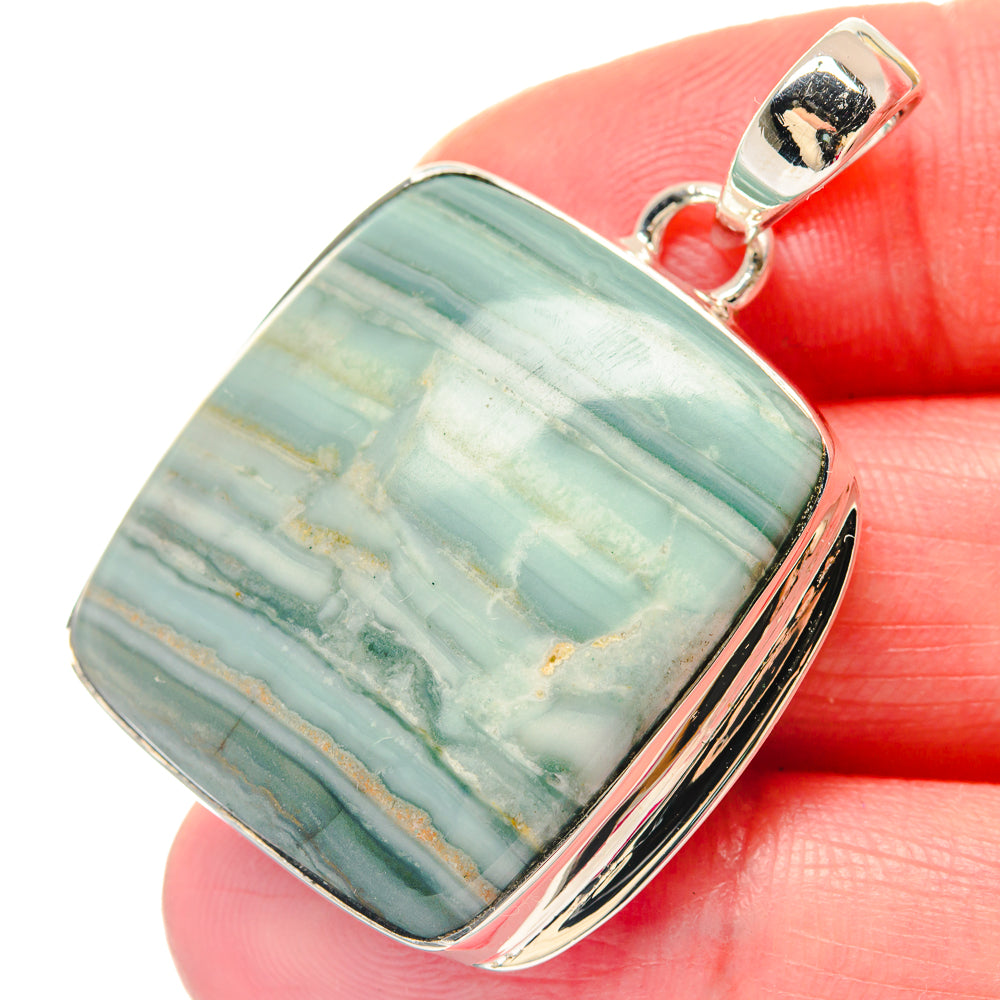 Dendritic Opal Pendants handcrafted by Ana Silver Co - PD19457