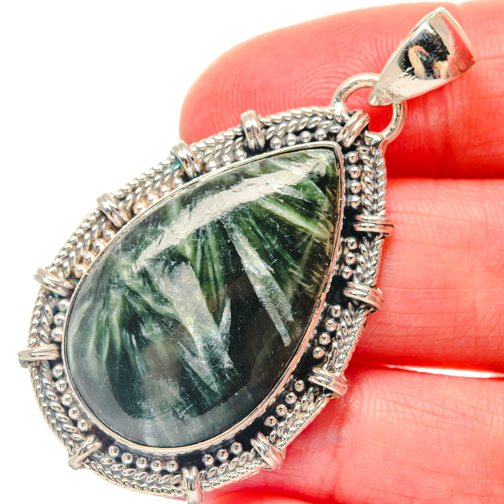 Larimar, Blue Topaz Pendants handcrafted by Ana Silver Co - PD19462