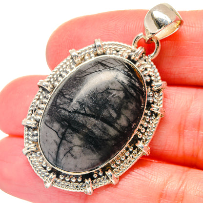 Spectro Pyrite Druzy Pendants handcrafted by Ana Silver Co - PD19507