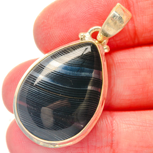Black Tourmaline Pendants handcrafted by Ana Silver Co - PD19511