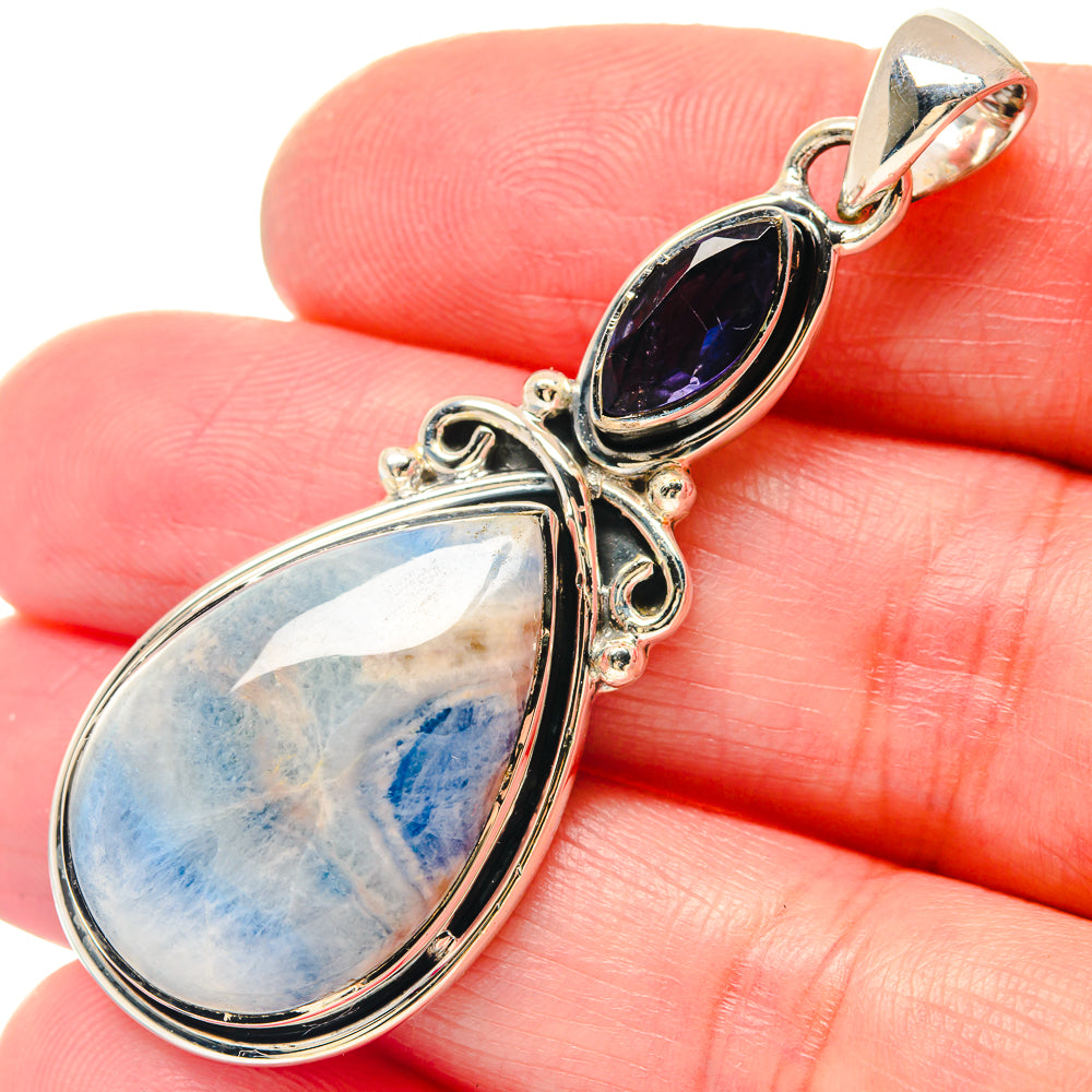 Azurite Pendants handcrafted by Ana Silver Co - PD19529