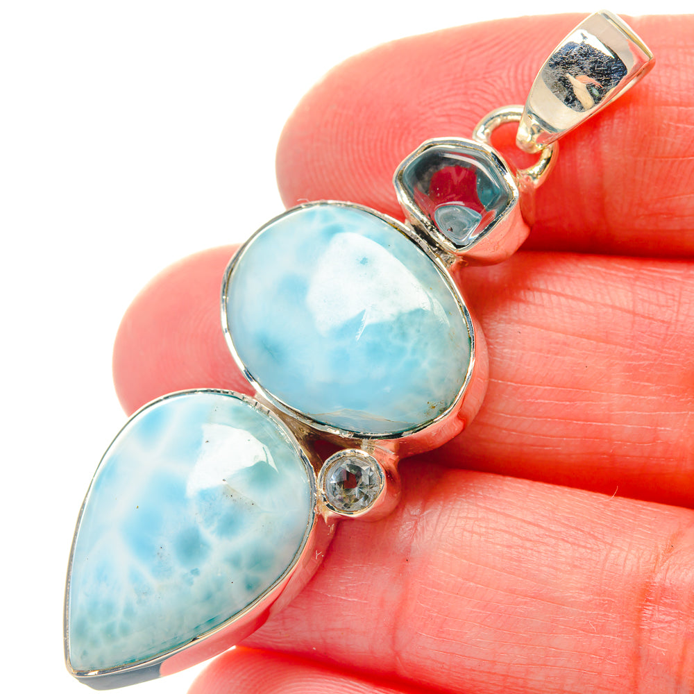 Amazonite Pendants handcrafted by Ana Silver Co - PD19530