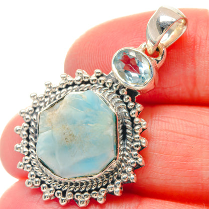 Larimar Rings handcrafted by Ana Silver Co - PD19534
