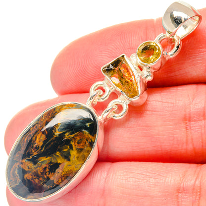Brecciated Mookaite Pendants handcrafted by Ana Silver Co - PD19577