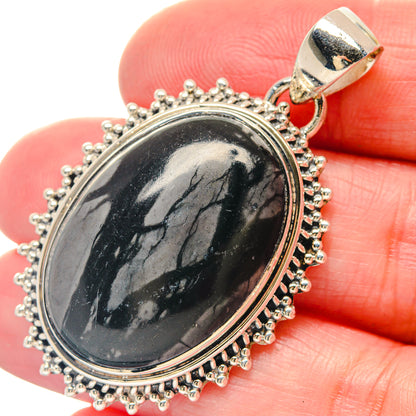Plume Agate Pendants handcrafted by Ana Silver Co - PD19579