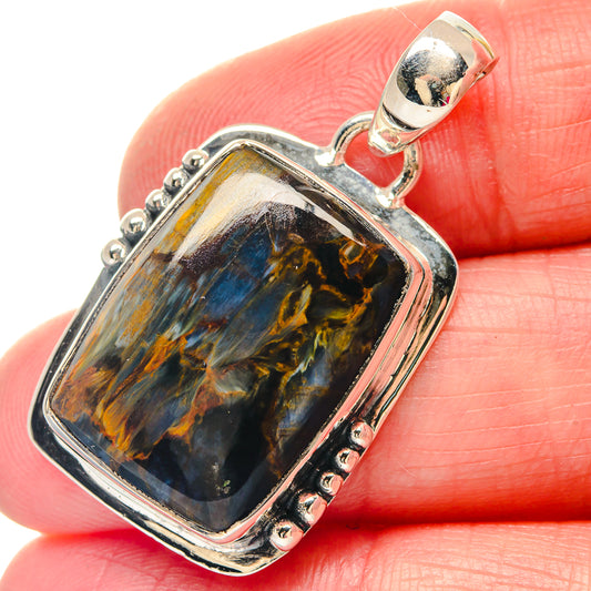 Pyrite In Black Onyx Pendants handcrafted by Ana Silver Co - PD19581