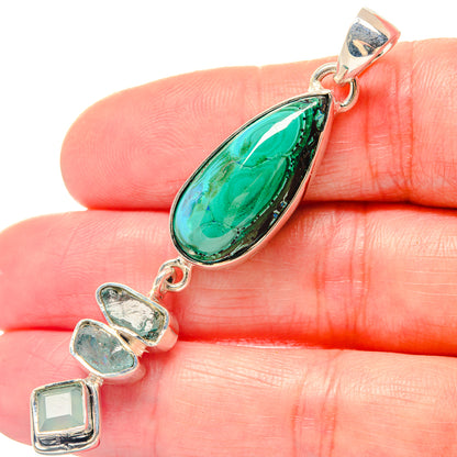 Blue Scheelite Pendants handcrafted by Ana Silver Co - PD19624