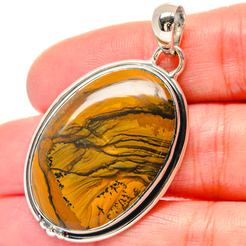 Rainbow Moonstone Pendants handcrafted by Ana Silver Co - PD19630