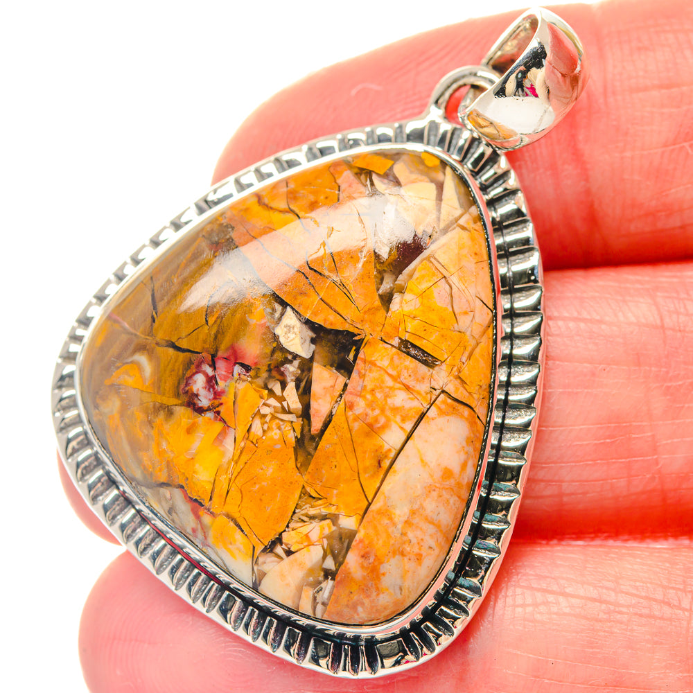 Hematite, White Quartz Pendants handcrafted by Ana Silver Co - PD19635