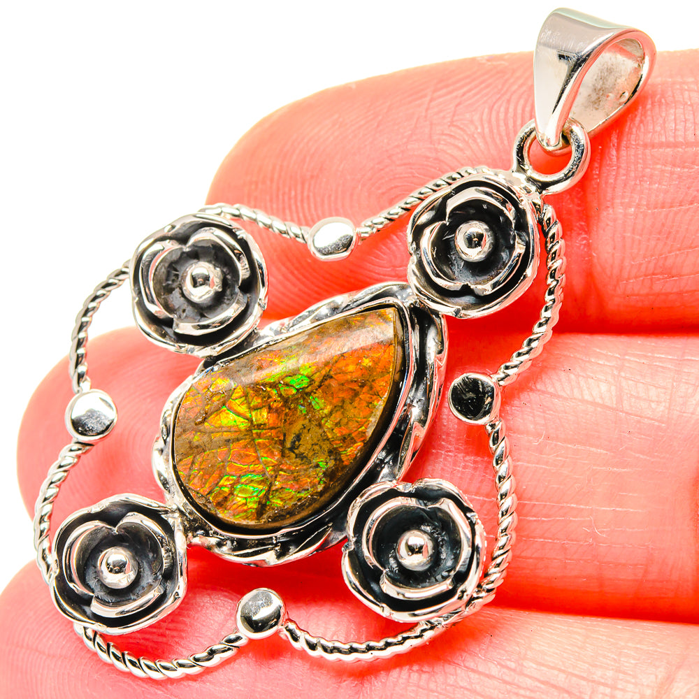 Ammolite Pendants handcrafted by Ana Silver Co - PD19640