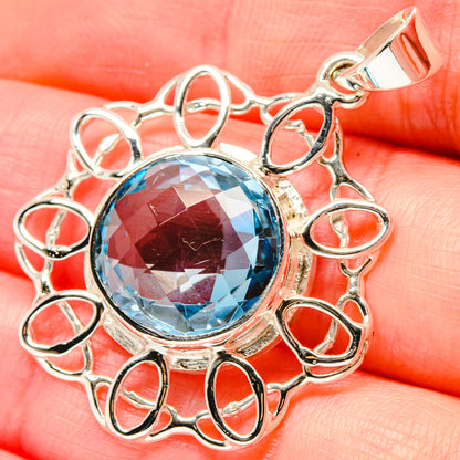 Blue Quartz Pendants handcrafted by Ana Silver Co - PD19647