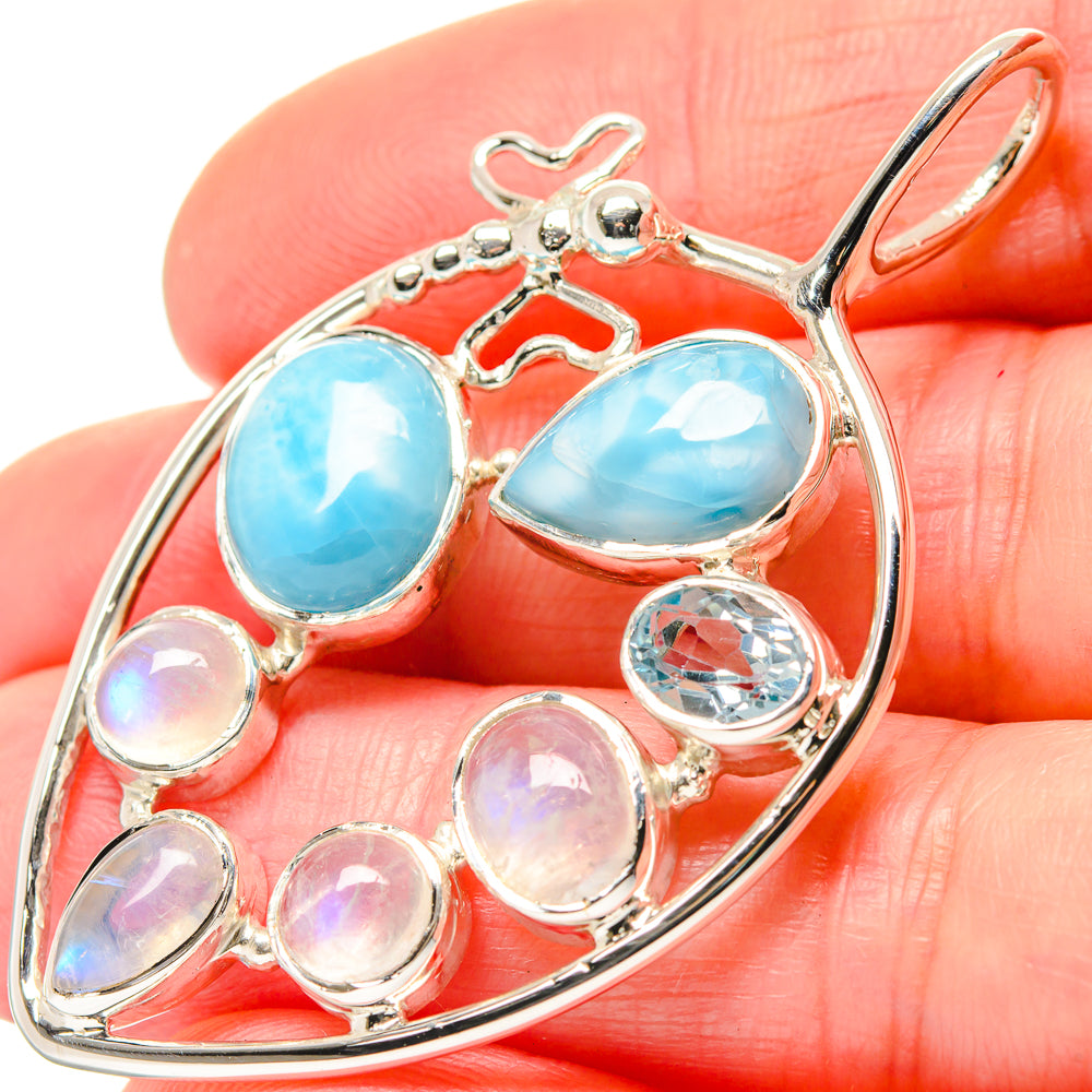 Larimar Pendants handcrafted by Ana Silver Co - PD19653