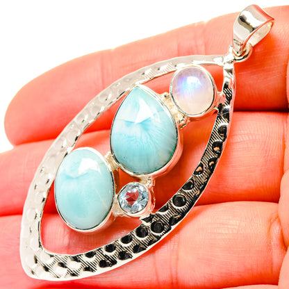 Larimar Pendants handcrafted by Ana Silver Co - PD19655