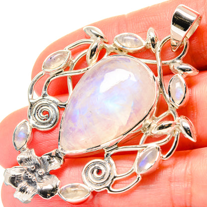 Rainbow Moonstone Pendants handcrafted by Ana Silver Co - PD19664