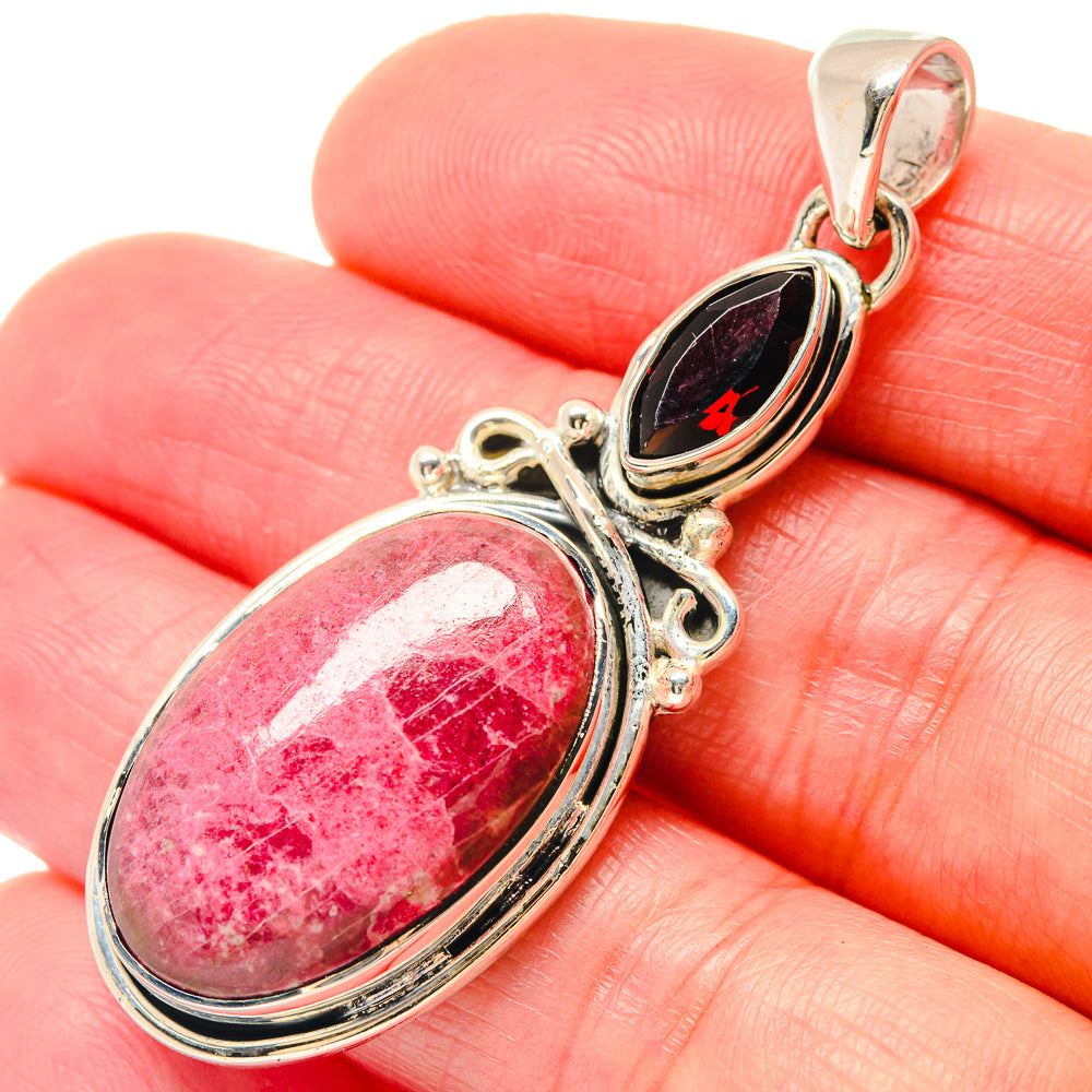 Thulite Pendants handcrafted by Ana Silver Co - PD19674